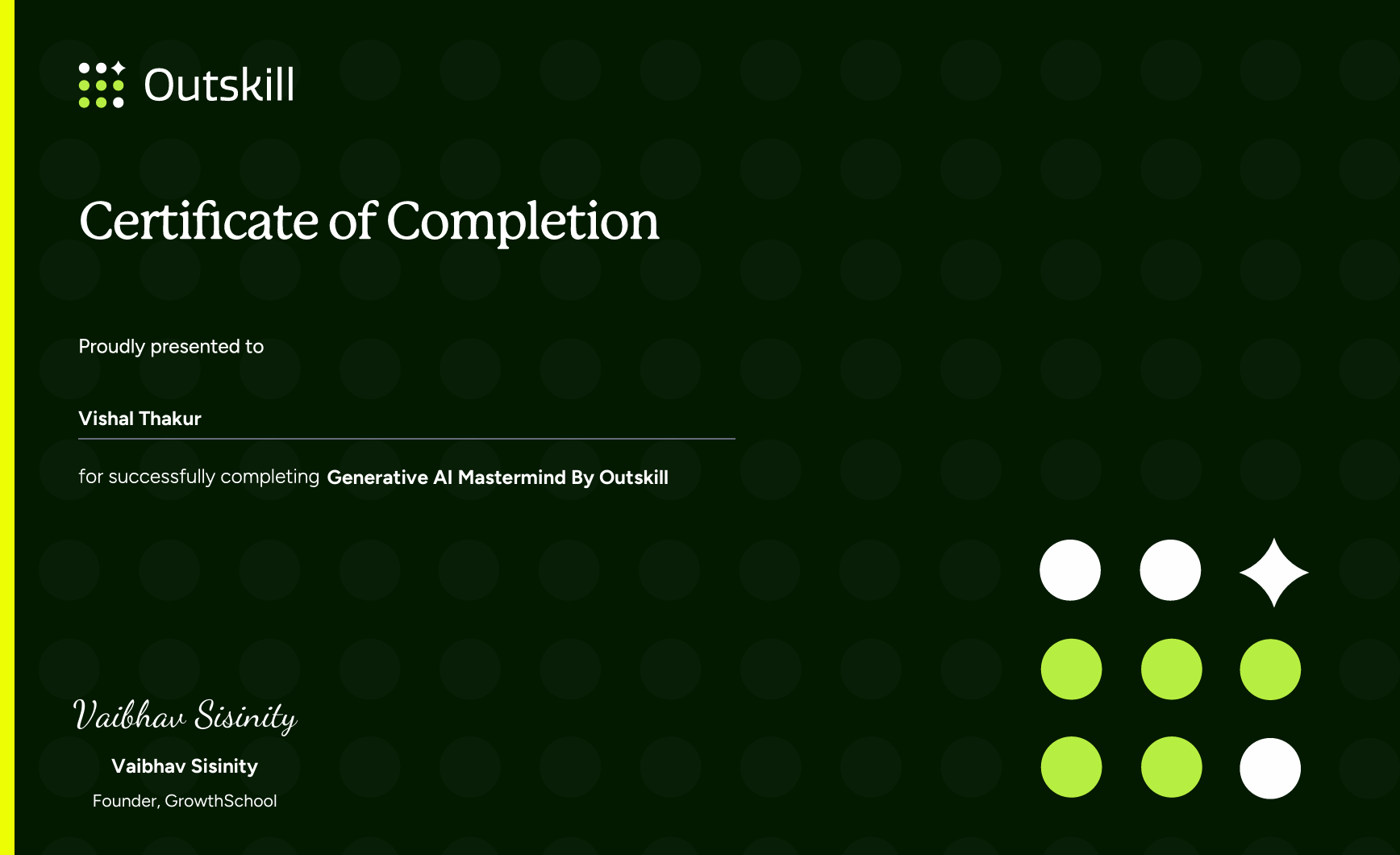 Completion of MasterClass