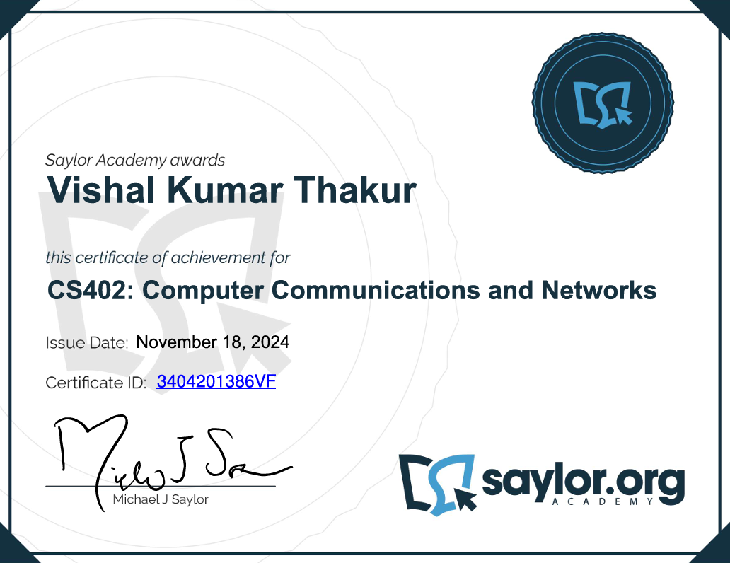 Computer Communication & Networks by saylor.org