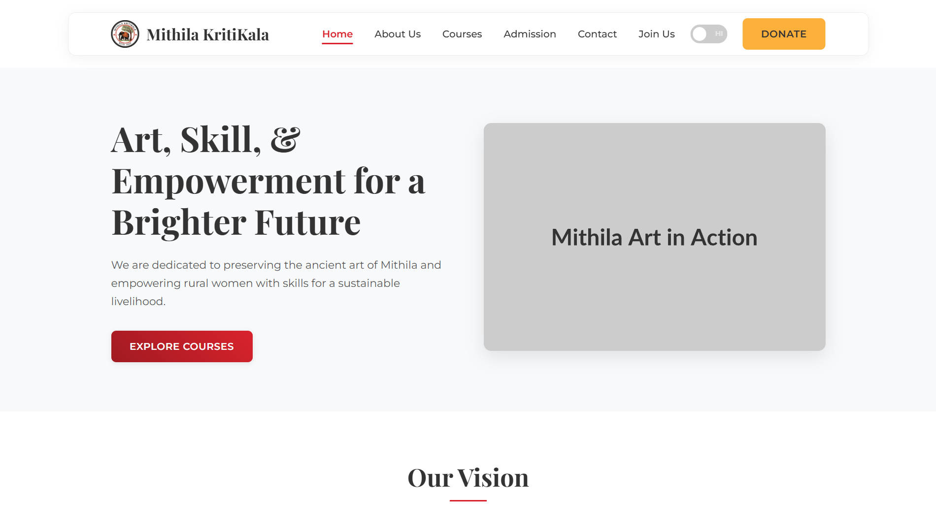 Mithila Kritikala Website
